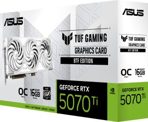 Karta graficzna Asus TUF Gaming GeForce RTX 5070 Ti BTF White OC 16GB GDDR7 DLSS4 (TUF-RTX5070TI-O16G-BTF-WHITE) 9