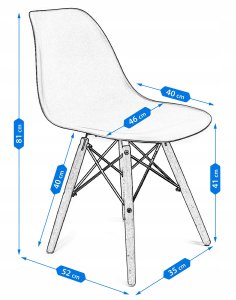 Krzesło Eva Żółte (Ikeabox) 9