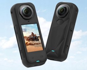 Dekielek Na Obiektyw + Obudowa Silikonowa Osłona Ochrona Do Insta360 X5 / X 5 / Pu757b 3