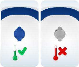 Ricokids Wanienka składana dla dzieci, niemowląt z wkładką RK-286 biało-niebieska 7