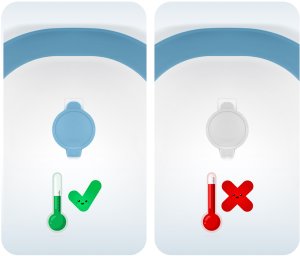 Ricokids Wanienka składana dla dzieci, niemowląt ze stelażem, termometrem i wkładką RK-287 biało-niebieska 10