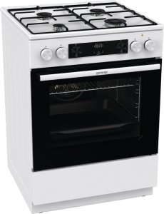 Gorenje Cooker | GKS6C70WJ | Hob type Gas | Oven type Electric | White | Width 60 cm | Depth 60 cm | 71 L 1