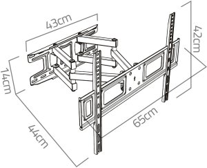 Uchwyt do telewizora 32-70 cali Humberg 45 kg 5