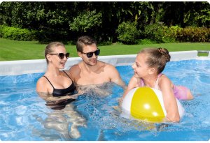 Basen ogrodowy stelażowy 412x201x122 cm 17w1 Bestway 56456N 8