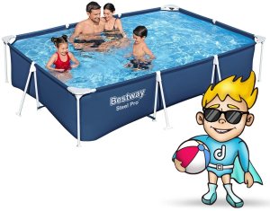 Basen ogrodowy stelażowy 300 x 201 x 66 cm 16w1 Bestway 56404N 2