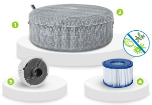 Dmuchane SPA Lay-Z Bali Grey 6 osobowe Bestway 6001N 11