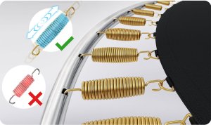 NeoSport Trampolina ogrodowa 8ft/252cm z siatką zewnętrzną i drabinką 11