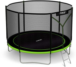 NeoSport Trampolina ogrodowa 8ft/252cm z siatką zewnętrzną i drabinką 2