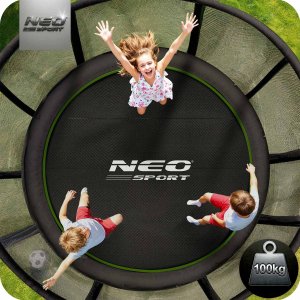 NeoSport Trampolina ogrodowa 8ft/252cm z siatką zewnętrzną i drabinką 3