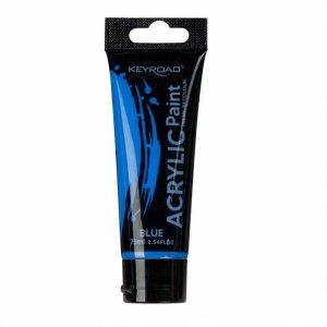 Farba akrylowa KEYROAD, 75ml, tubka, niebieska 1
