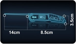 Baldr Termometr kuchenny do mięsa szpilkowy sonda BD-130 16