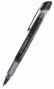 Cienkopis kulkowy Q-CONNECT 0,5mm (linia), zawieszka, czarny 1