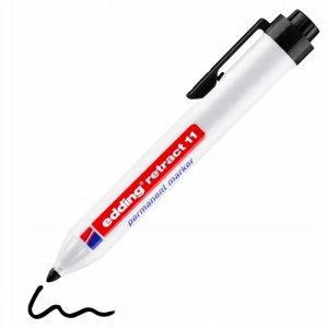 Marker permanentny automatyczny e-11 EDDING, 1,5-3mm, blister, czarny 3