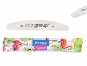 Pilnik do paznokci ABA GROUP Slim-Flaming, półksiężyc, 180/180, biały 3