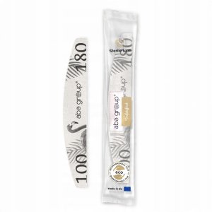 Pilnik do paznokci ABA GROUP Slim-Flaming, półksiężyc, 180/180, biały 4