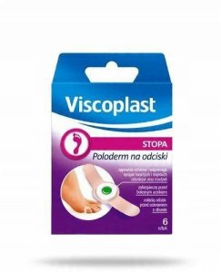 Viscoplast Plastry na odciski VISCOPLAST with salicylic acid 70x12,5mm pudełko 6szt. 2