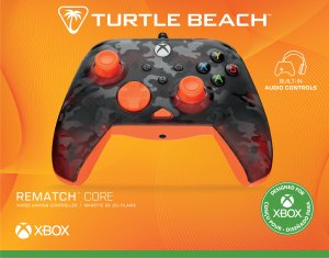 Turtle Beach Rematch Core Wire XB Ghost Camo Black & Orange 8