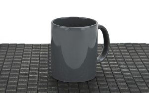 Kubek ceramiczny 300 ml ciemny szary 7