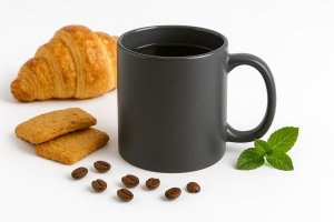 Kubek ceramiczny 300 ml ciemny szary 8