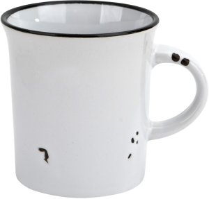 Kubek ceramiczny 320 ml Garnuszek biały 2