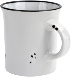 Kubek ceramiczny 320 ml Garnuszek biały 3