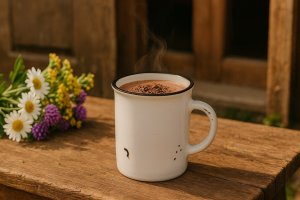 Kubek ceramiczny 320 ml Garnuszek biały 7