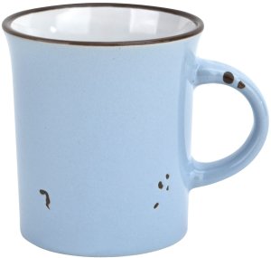 Kubek ceramiczny 320 ml Garnuszek niebiesko-biały 2