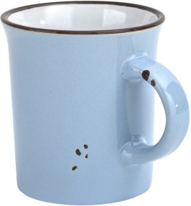 Kubek ceramiczny 320 ml Garnuszek niebiesko-biały 3