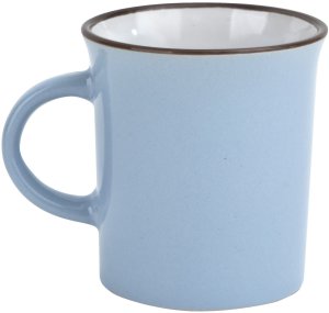 Kubek ceramiczny 320 ml Garnuszek niebiesko-biały 4