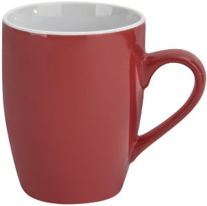 Kubek ceramiczny 320 ml czerwono-biały 2