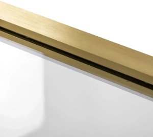 Kabina Prysznicowa Przyścienna Rea Atlas 100x90 Złota Szczotkowana 3