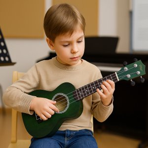 Ukulele sopranowe 21" HRF21 zielone struny Aquila Golden Guitar one size 11