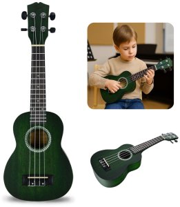 Ukulele sopranowe 21" HRF21 zielone struny Aquila Golden Guitar one size 2