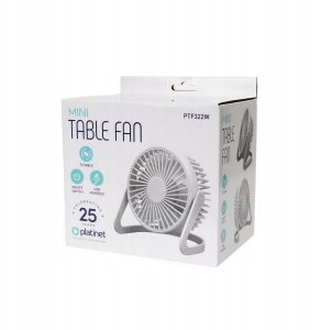 PLATINET TABLE FAN WENTYLATOR USB WHITE [46173] 2