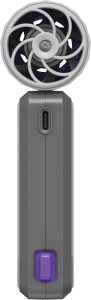 Verbatim Wentylator r�czny, CoolnGo AirJet, szary / fioletowy 3