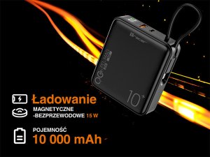 Power bank TRACER Scout 10000mAh MAG+PD+QC 11