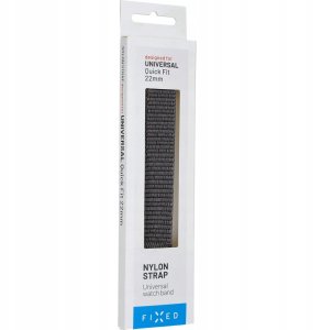 Fixed | Sporty Strap for Garmin QuickFit 22mm | 160-210 mm | Dark gray | Nylon 1