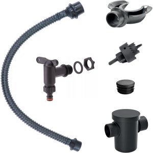 Zestaw przyłączeniowy do deszczownicy Łapacz wody, kranik, zaślepka, szybkozłączka 2