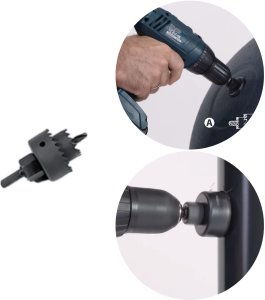 Zestaw przyłączeniowy do deszczownicy Łapacz wody, kranik, zaślepka, szybkozłączka 5