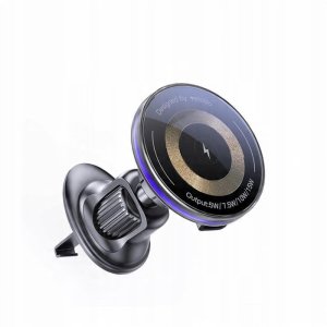 yesido Magnet. Uchwyt Samochodowy C308 do Kratki, Wireless 15W, MagSafe, CZARNY 1