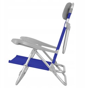 NC3502 KRZESŁO TURYSTYCZNE 2W1 SKŁADANE NIEBIESKO-SZARE NILS CAMP 2