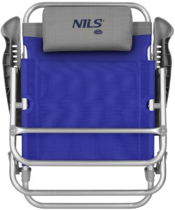 NC3502 KRZESŁO TURYSTYCZNE 2W1 SKŁADANE NIEBIESKO-SZARE NILS CAMP 7