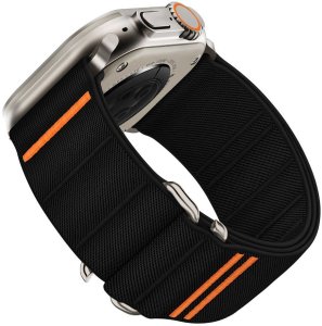 TECH-PROTECT NYLON SLIP APPLE WATCH 6 / 7 / 8 / 9 / 10 / SE / ULTRA 1 / 2 (44 / 45 / 46 / 49 MM) BLACK 2
