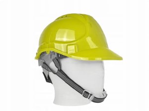Geko Kask ochronny budowlany BHP regulowany – żółty (50) 4
