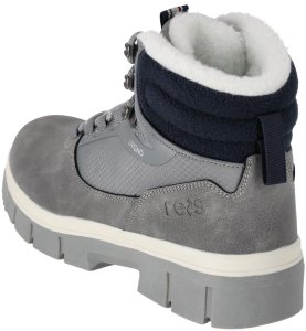 BLIVIGNO - Buty LIVINGO damskie trzewiki robocze zimowe lekkie wygodne ocieplane futerkiem do pracy górskie wędrówki podeszwa TPR - granatowy 40 4