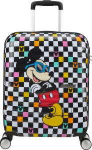 85667 A080 WALIZKA AMERICAN TOURISTER MICKEY CHECK WAVEBREAKER DISNEY SPIN.55/20 1