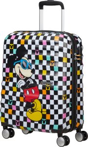85667 A080 WALIZKA AMERICAN TOURISTER MICKEY CHECK WAVEBREAKER DISNEY SPIN.55/20 2