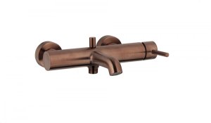 5034-020-34 / KFA / MOZA /  BATERIA WANNOWA POZIOMA, ŚCIENNA,  BRUSHED ROSE GOLD PVD 1