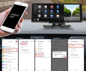 EKRAN SAMOCHODOWY MONITOR ODTWARZACZ CARPLAY ANDROID APPLE MONIOTR KAMERA COFANIA A3018 13