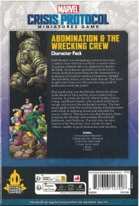 Marvel: Crisis Protocol - Abomination & Wrecking Crew Character Pack 6